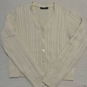 Brandy Melville Cable Knit Button Down Sweater
